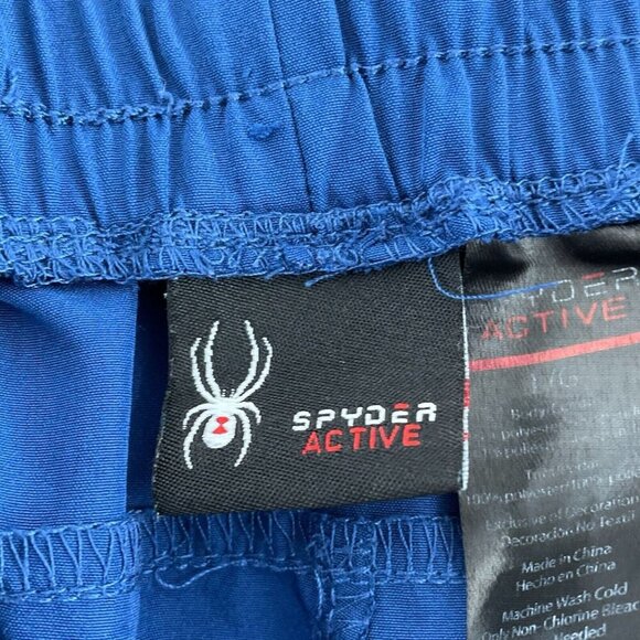 Spyder Active Mens Blue Shorts L/XL Polyester Performance Athletic Wear 5630 - Picture 4 of 10